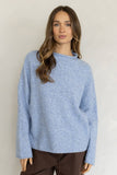Piper Mock Neck Pullover: HEATHER GREY / L