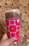 Iced Coffee Sleeve - Retro Quilt: Small