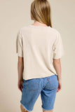 Western Cowboy Leopard Graphic Faux Crop Tee: BLACK / L