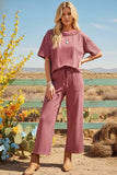 Striped Set- Pink/Brown