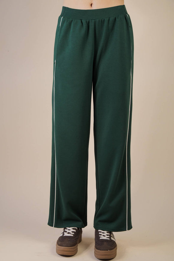 Casual Sweat Pants-Green