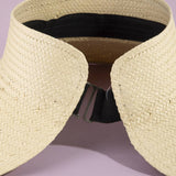 Tight Woven Straw Visor Hat: IV