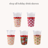 Winter Poppies Drink Sleeve, Iced Coffee Koozie: Regular