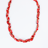 Bandana Twist Necklace: Black