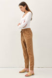 TENCEL TAPERED PANTS: Vintage Black / L