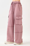 Faded Plum Wide Leg Pant