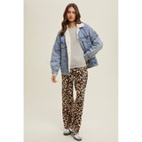 Leopard Drawstring Pants