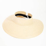 Tight Woven Straw Visor Hat: IV