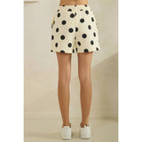 Polka Dot Sweatshorts: Sky Blue/Navy / L