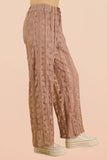NP71010-Lace Pants W/ Inside Shorts Lining: TAUPE / S-M-L/2-2-2