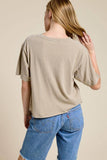Western Cowboy Leopard Graphic Faux Crop Tee: BLACK / L