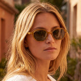 Tortoise Geometric Double Bridge Sunglasses Set: ASSORTED