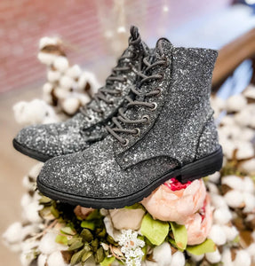 Sparkle Combat boots